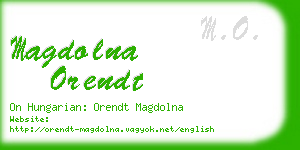 magdolna orendt business card